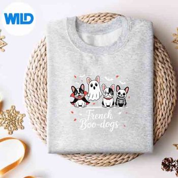 FrenchBoodogHalloweenGhostFrenchBulldogFallAutumnsweater
