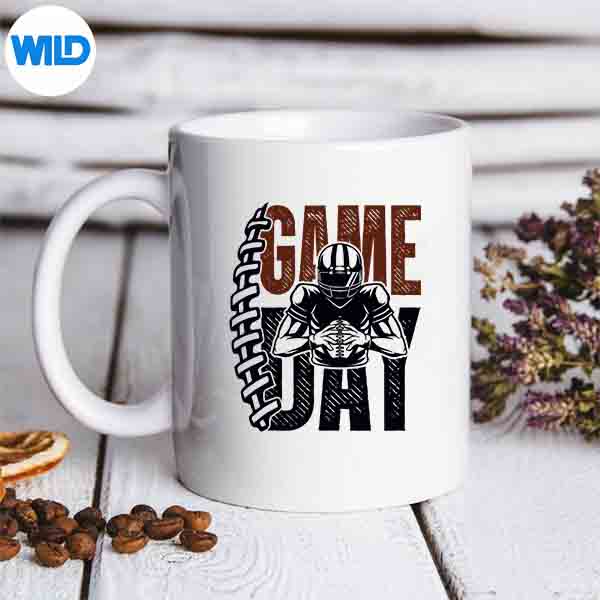 Game Day Football Season Team Sports Vintage Silhouette SVG PNG Cut File 6 GameDayFootballSeasonTeamSportsVintagemug