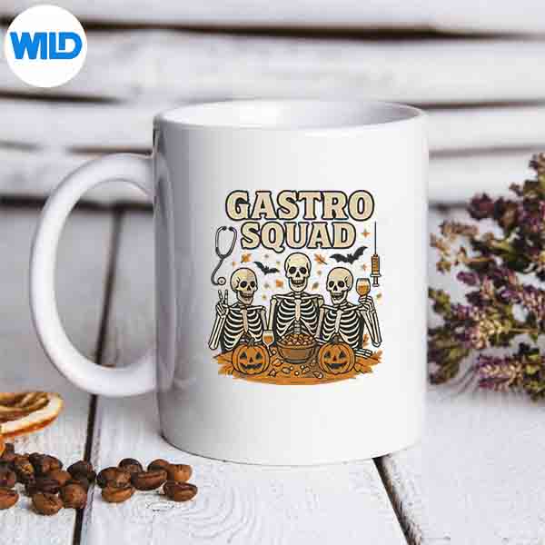 GastroSquadSkeletonsHalloweenDoctorCostumeRaglanBaseballmug