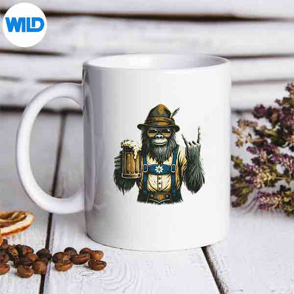 German Bigfoot Sasquatch Beer Lederhose Oktoberfest SVG PNG Digital Download 7 GermanBigfootSasquatchBeerLederhoseOktoberfestmug