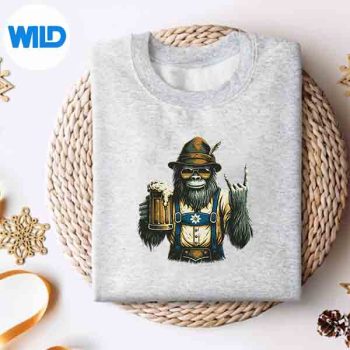 GermanBigfootSasquatchBeerLederhoseOktoberfestsweater