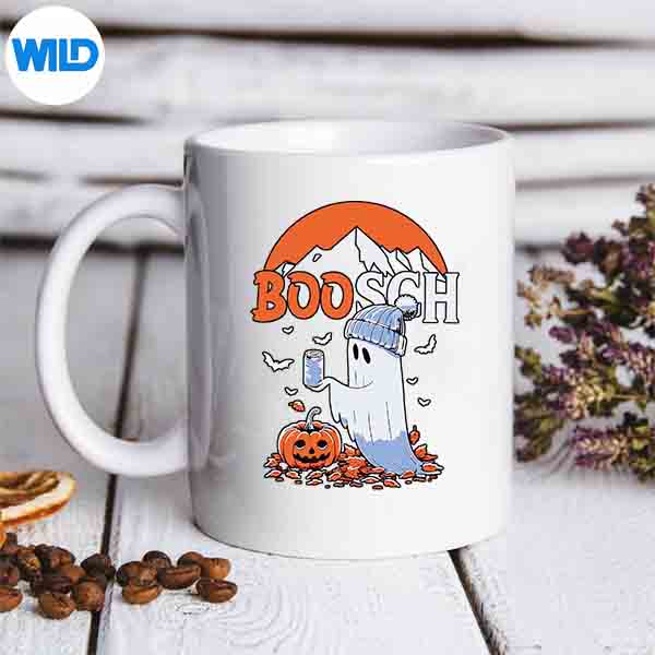GhostBooschBeerHalloweenVintagemug