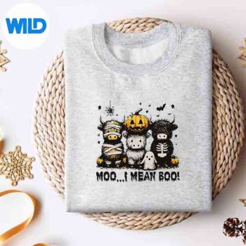 GhostCowMooIMeanBooHalloweenCowLoversweater