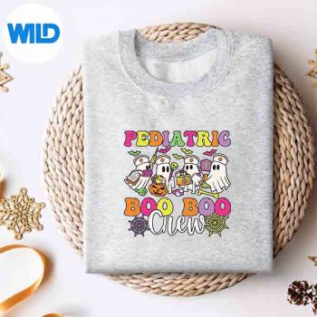 Ghost Nurse Halloween Pediatric Nurse Boo Boo Crew SVG PNG 4 GhostNurseHalloweenPediatricNurseBooBooCrewsweater