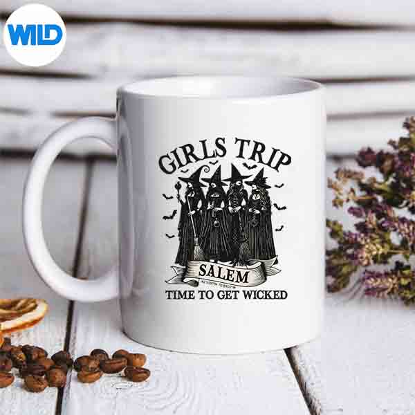 Girls Trip Salem Witch Halloween Salem Massachusetts Vector Design 7 GirlsTripSalemWitchHalloweenSalemMassachusettsmug