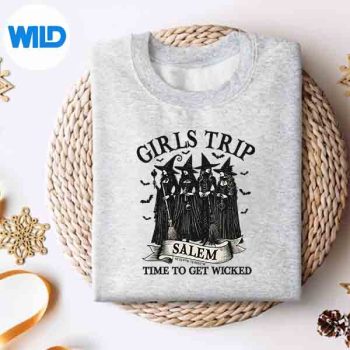 GirlsTripSalemWitchHalloweenSalemMassachusettssweater