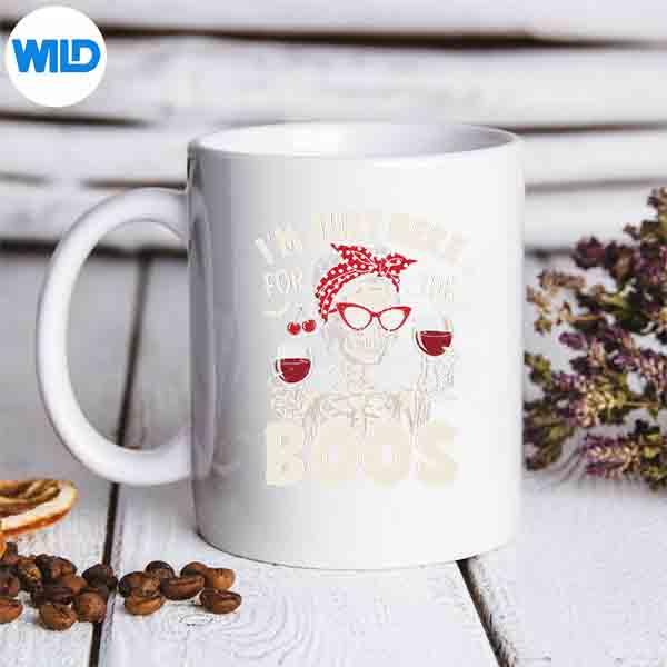 HalloweenImJustHereForTheBoosSkeletonmug