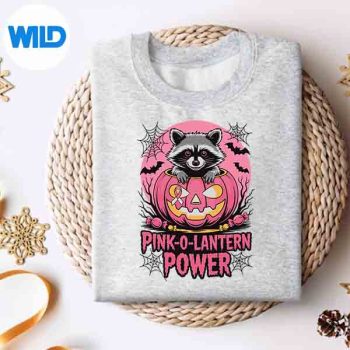 Halloween Pinkolantern Power Raccoon Pumpkin Breast Cancer Silhouette SVG PNG 4 HalloweenPinkolanternPowerRaccoonPumpkinBreastCancersweater