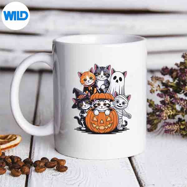 Halloween Pumpkin Domestic Shorthair Moggy SVG Cut File 6 HalloweenPumpkinDomesticShorthairMoggymug
