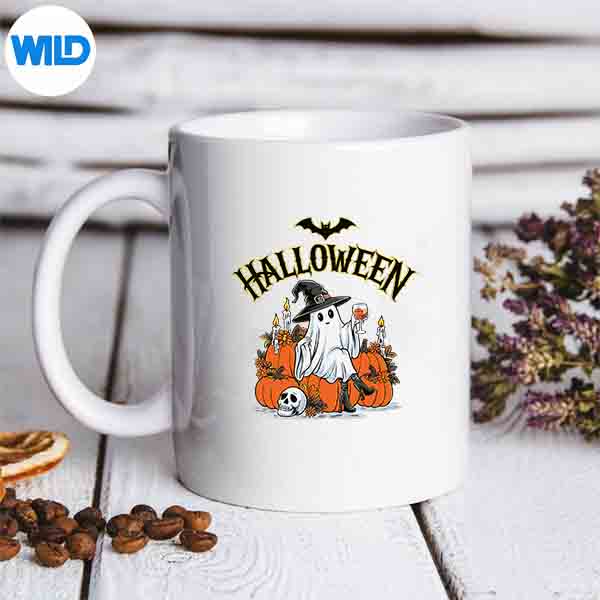 HalloweenPumpkinEatingGhostGamermug