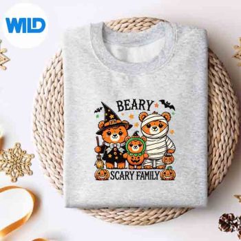 HalloweenTeddyBearFamilyCuteWitchPumpkinMummyBearsweater