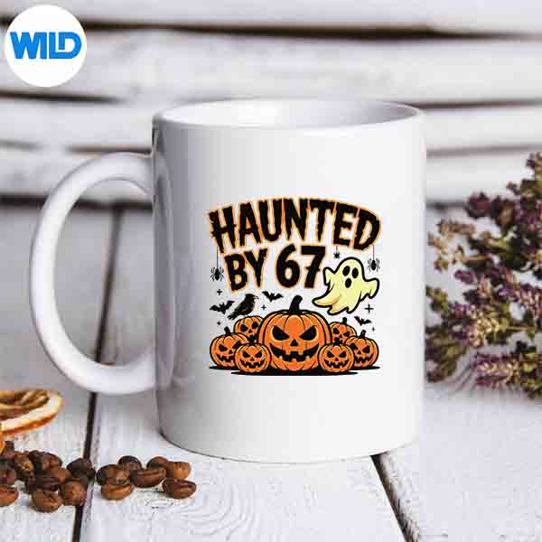 Haunted By 67 Ghost And Pumpkin Halloween Costume SVG PNG