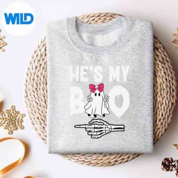 HesMyBooCoupleMatchingHalloweenCostumessweater