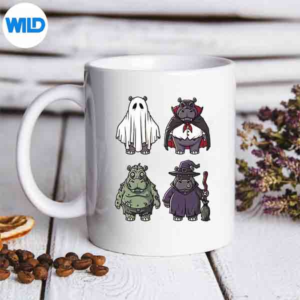 HippoGhostWitchZombieHalloweenCostumeGirlsmug