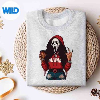 Horror Punk Spooky Mama Ghost Coffee Lover Halloween Design for Cricut 4 HorrorPunkSpookyMamaGhostCoffeeLoverHalloweensweater
