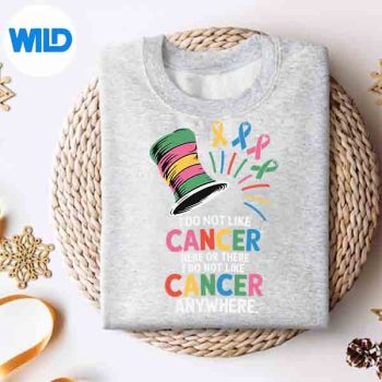 IDoNotLikeCancerAwarenessColorRibbonSupportsweater