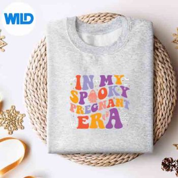 In My Spooky Pregnant Era Halloween Pregnancy Announcement Digital Design 4 InMySpookyPregnantEraHalloweenPregnancyAnnouncementsweater