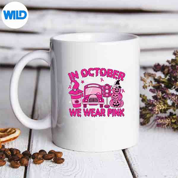 InOctoberWeWearPinkBreastCancerBusMonitorLifemug