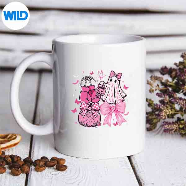In October We Wear Pink Coquette Bow Ghost Breast Cancer SVG PNG 7 InOctoberWeWearPinkCoquetteBowGhostBreastCancermug