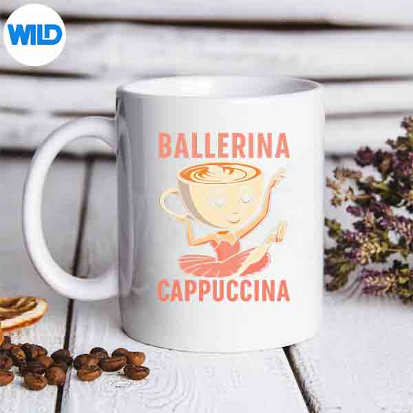 Italian Brainrot Ballerina Cappuccina Brain Rot Meme PNG SVG for Cricut