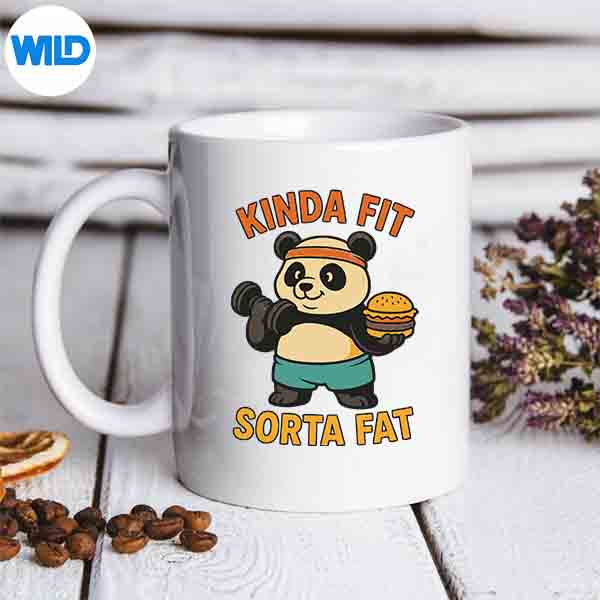 Kinda Fit Sorta Fat Gym Cute Panda Retro PNG SVG for Cricut 6 KindaFitSortaFatGymCutePandaRetromug