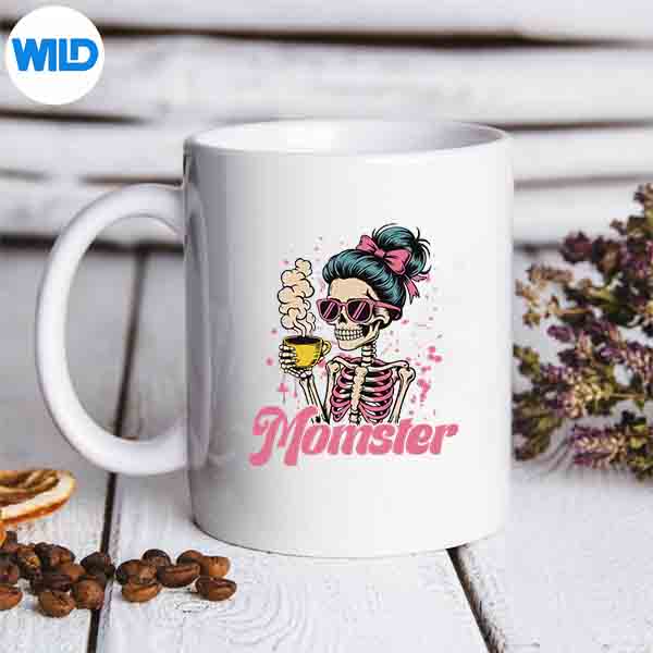 Momster Skeleton Woman Coffee Halloween Mom Mama Digital Download 7 MomsterSkeletonWomanCoffeeHalloweenMomMamamug