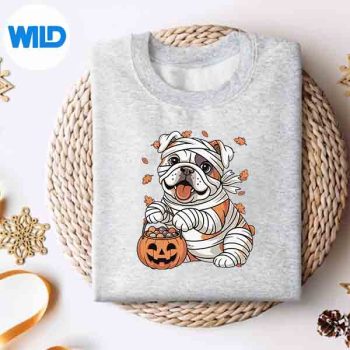 Mummy English Bulldog Fall Pumpkin Spooky Season Halloween SVG Cut File 4 MummyEnglishBulldogFallPumpkinSpookySeasonHalloweensweater