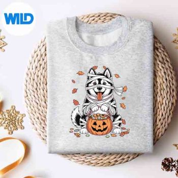 Mummy Siberian Husky Dog Pumpkin Spooky Season Halloween SVG PNG Cut File 4 MummySiberianHuskyDogPumpkinSpookySeasonHalloweensweater