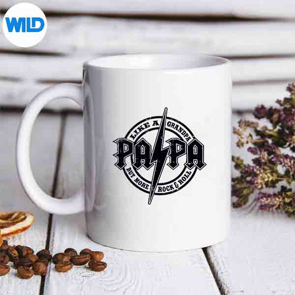 Papa Like A Grandpa Fathers Day Rocker Dad Rock Music SVG PNG Digital Download 6 PapaLikeAGrandpaFathersDayRockerDadRockMusicmug