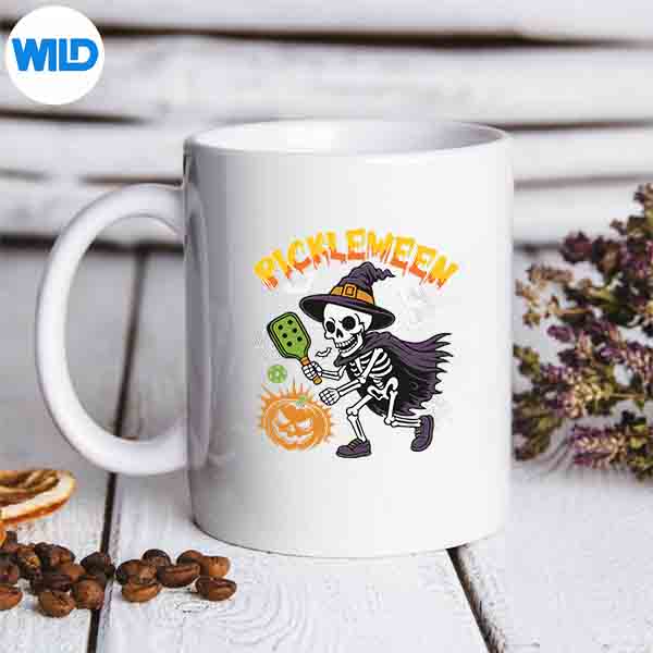 Pickleween Halloween Skeleton Pickleball Players SVG PNG Digital Download