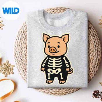 PigSkeletonCostumeForGirlsHalloweensweater