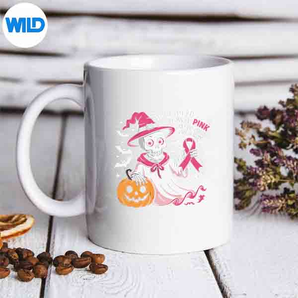 PinkSkeletonForBreastCancerAwarenessOctoberFunmug
