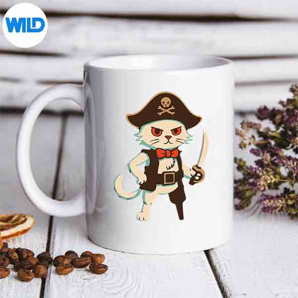 PirateCatHalloweenCostumemug