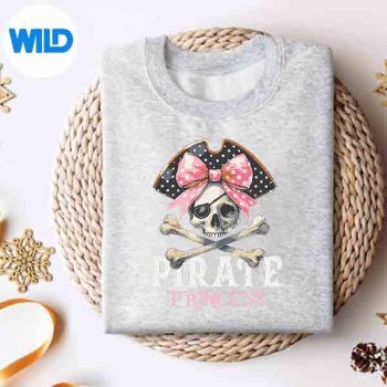 PiratePrincessCoquetteBowHalloweenCostumeGirlssweater