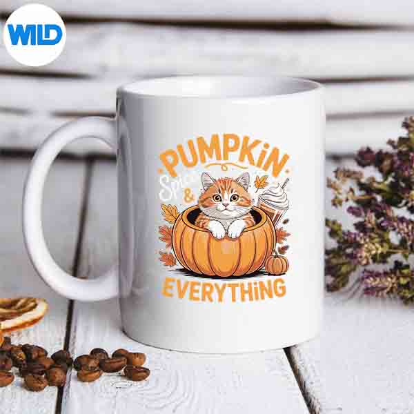 Pumpkin Spice Everything Kawaii Halloween Cat SVG PNG Cut File 7 PumpkinSpiceEverythingKawaiiHalloweenCatmug