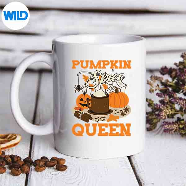 PumpkinSpiceQueenHalloweenAutumnSeasonmug