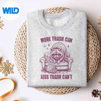 Raccoon Pun Quote More Trash Can Less Trash Cant Silhouette SVG PNG 4 RaccoonPunQuoteMoreTrashCanLessTrashCantsweater