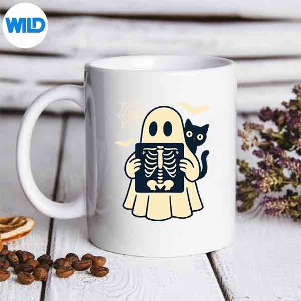 Radiology Ghost Halloween Xray Tech Radiologist Black Cat Vector Design 6 RadiologyGhostHalloweenXrayTechRadiologistBlackCatmug