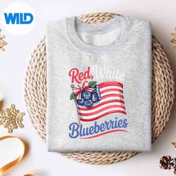 Red White Blueberries Coquette Flag Bow SVG PNG Cut File 4 RedWhiteBlueberriesCoquetteFlagBowsweater