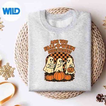 RetroAreYouFallOWeenDirectionsGhostHalloweensweater