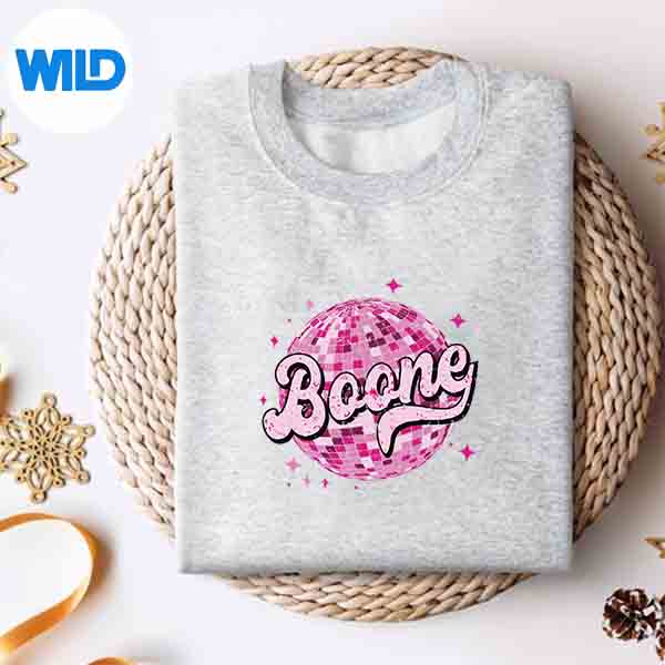 Alternative view of Retro Boone First Name I Love Boone 80s Vintage SVG PNG Download