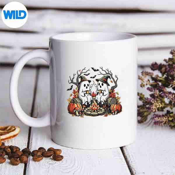 Retro Cute Ghost Autumn Campfire Halloween Fall Digital Download 6 RetroCuteGhostAutumnCampfireHalloweenFallmug