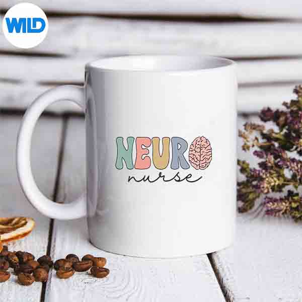 RetroNeuroNurseBrainNeurologyNursingGraduationmug