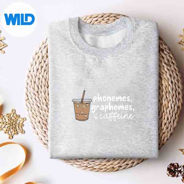 Retro Phonemes Graphemes And Caffeine Drinking Coffee Digital Design 2 Retro Phonemes Graphemes And Caffeine Drinking Coffee Digital Design - Image 2