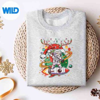 Santa Christmas Lights Holiday Xmas Party Family Silhouette SVG PNG 4 SantaChristmasLightsHolidayXmasPartyFamilysweater