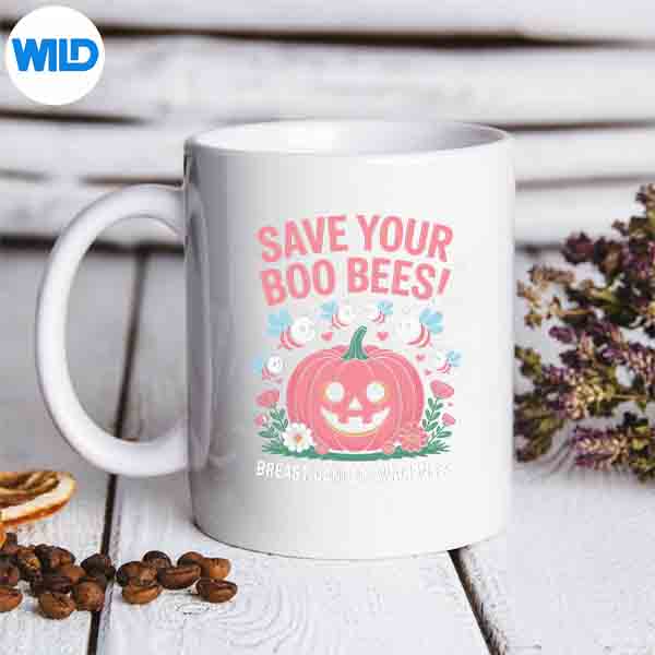 SaveTheBooBeesGhostBeeBreastCancerAwarenessmug