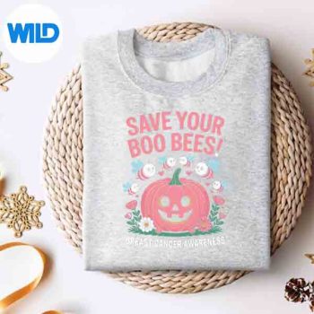 SaveTheBooBeesGhostBeeBreastCancerAwarenesssweater