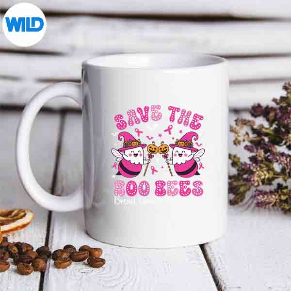 SaveTheBoobeesBooBeesBreastCancerHalloweenFunnymug