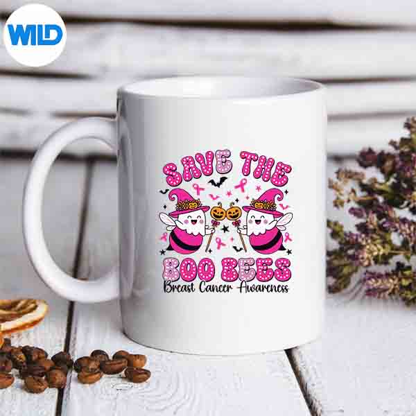 Save The Boobees Boo Bees Breast Cancer Halloween Retro PNG SVG for Cricut 7 SaveTheBoobeesBooBeesBreastCancerHalloweenRetromug