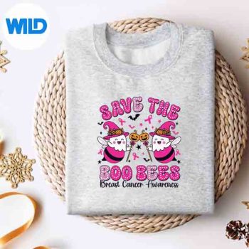 SaveTheBoobeesBooBeesBreastCancerHalloweenRetrosweater